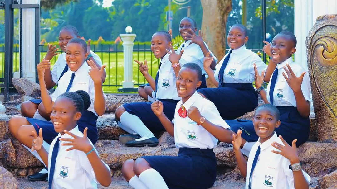 Mpoma Girls School learners enjoying school life