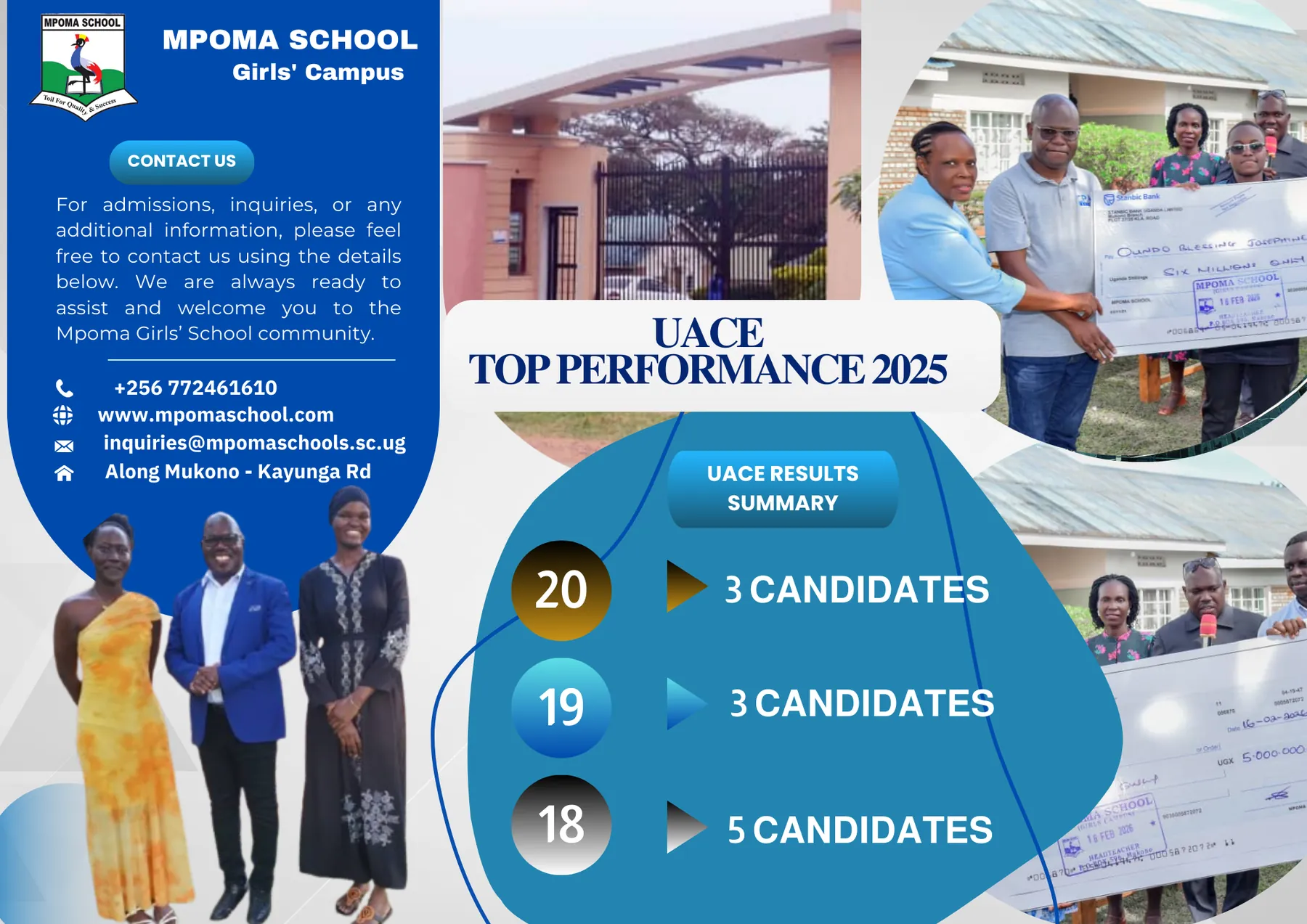 Mpoma UACE performance highlights