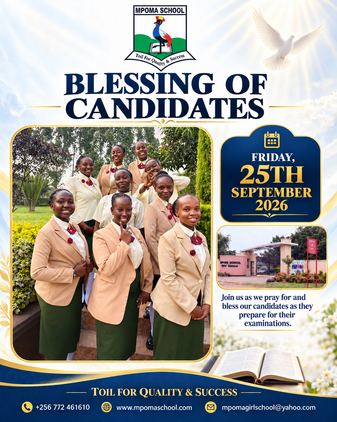 Blessing of Candidates poster